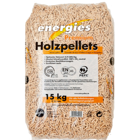 ENERGIE – HOLZPELLETS IN SACKWARE – 975 KG AUF PALETTE